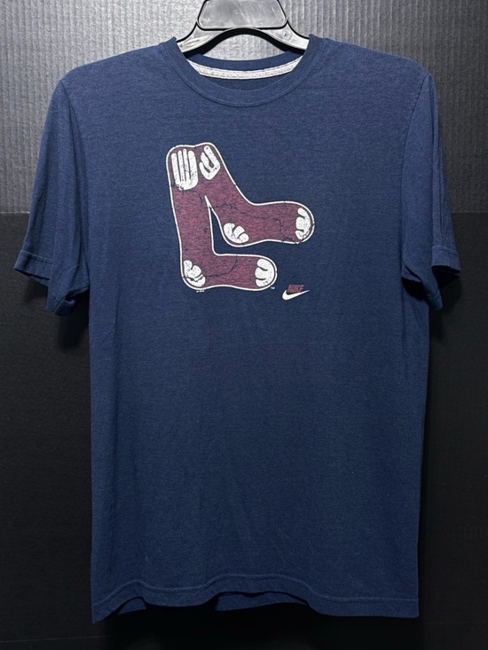 🍄Nike Vintage-Style Boston Red Sox Cooperstown "Hanging Sox" Logo Tee